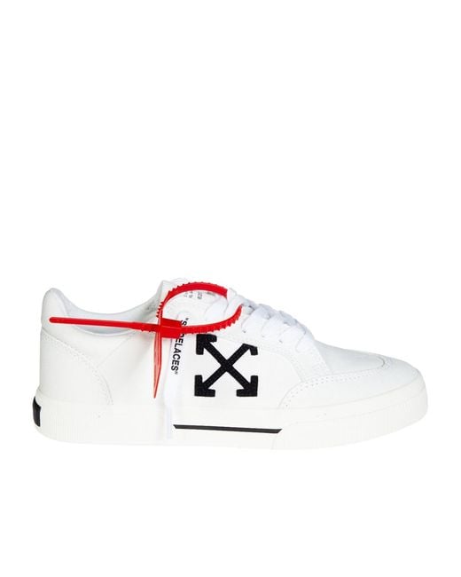 Off-White c/o Virgil Abloh White Low Vulcanised Sneakers for men