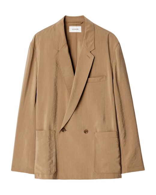 Lemaire Natural Light Double-Breasted Jacket for men