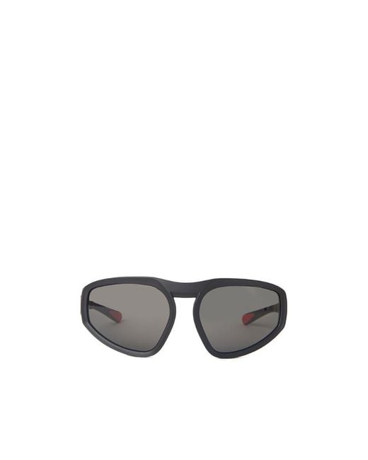 Moncler Gray Eyewear Pentagra Geometric Sunglasses for men