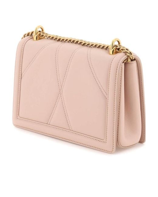 Dolce & Gabbana Natural Devotion Logo Plaque Shoulder Bag
