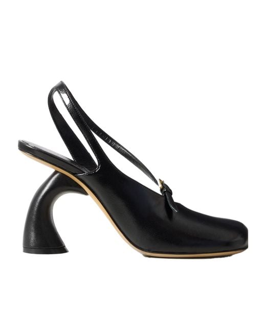 Dries Van Noten Black Open-Toe High-Heeled Sandals