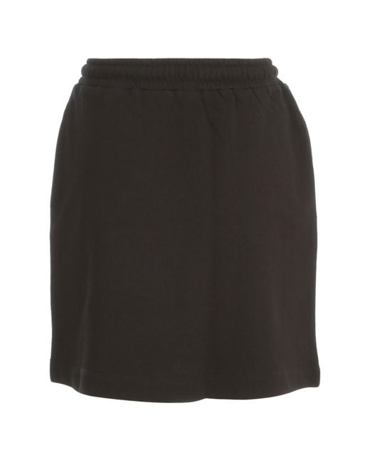 Moschino Black Drawstring Skirt