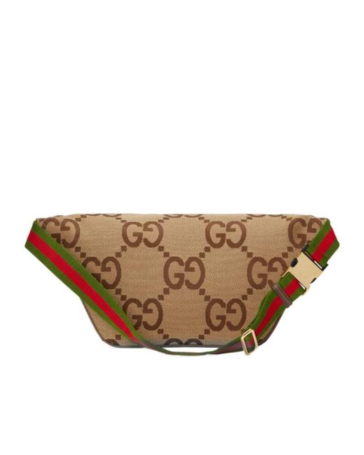 Gucci Brown Jumbo Gg Motif Belt Bag for men
