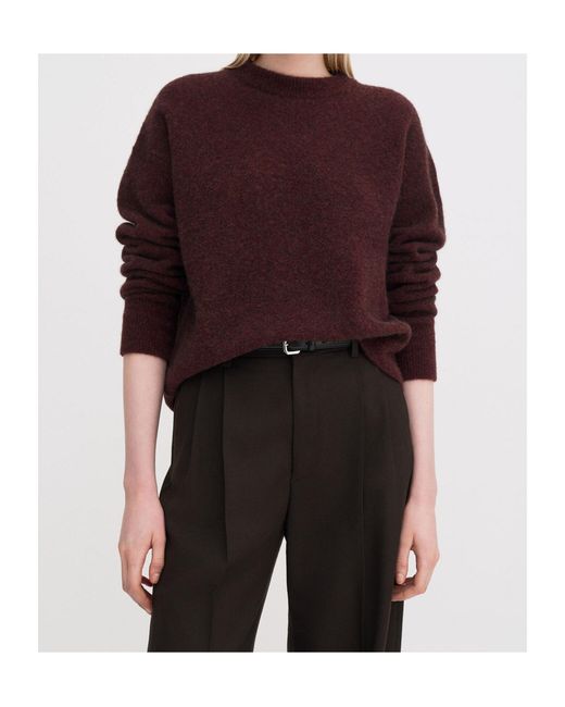 Filippa K Purple Wool Yak Crewneck Sweater