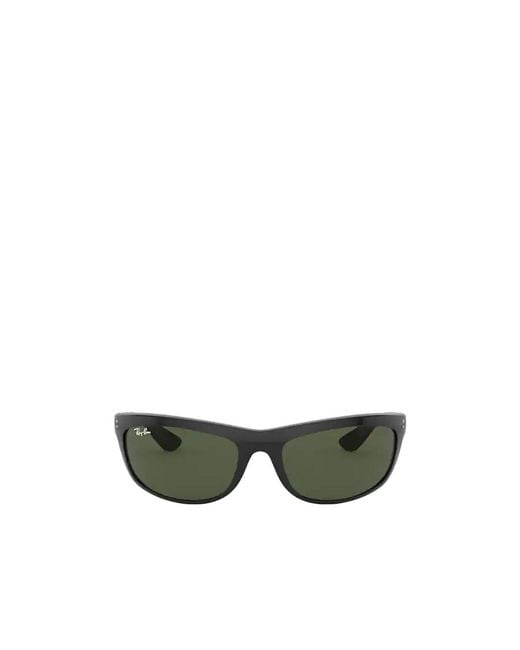 Ray-Ban Green Balorama Shield Frame Sunglasses for men