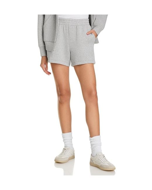 Anine Bing Gray Logo Shorts