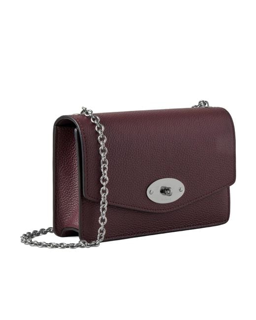 Mulberry Purple Small Darley Shoulder Bag