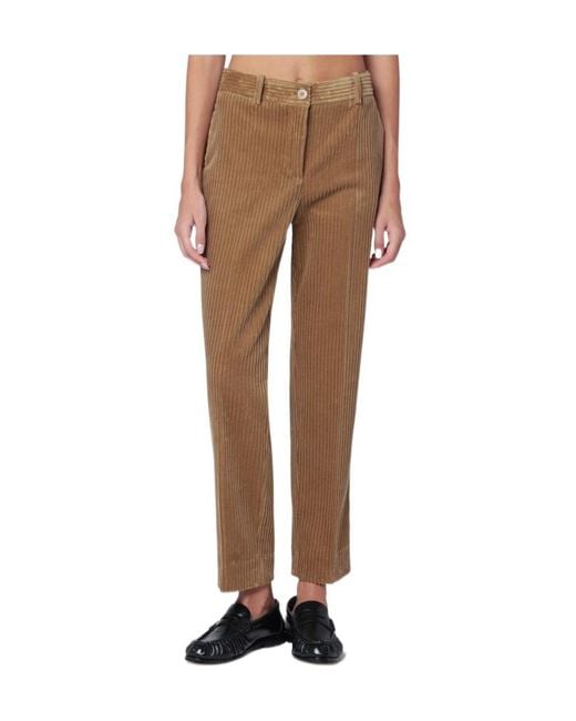 P.A.R.O.S.H. Natural Belt Loop Casual Pants