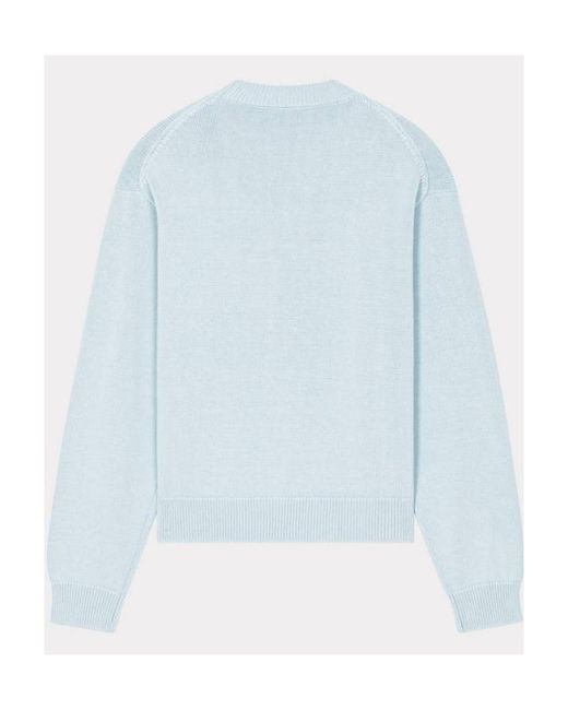 KENZO White Boke Flower Intarsia-Knit Jumper