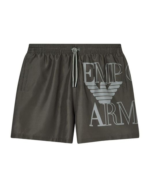 Emporio Armani Gray Beachwear Boxers for men