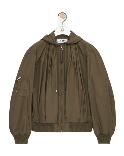Loewe Brown Hooded Jacket
