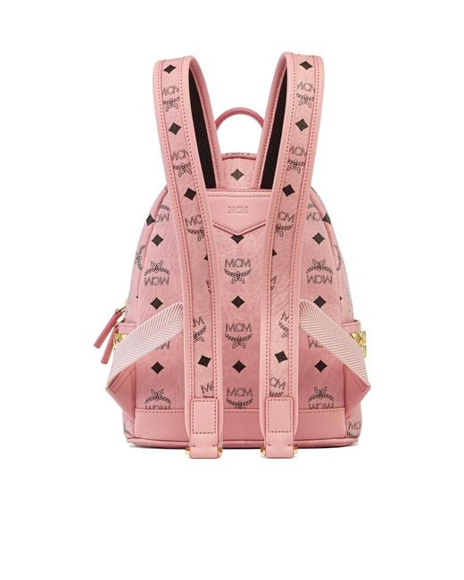 MCM Pink Stark Backpack