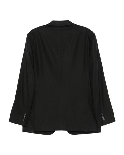 Canali Black Long-Sleeve Blazer for men