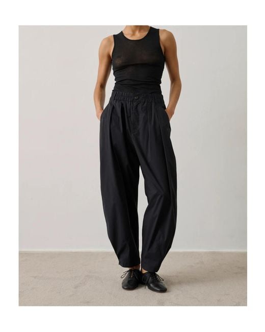 Soeur Black Round Neck Semi-Transparent Vest