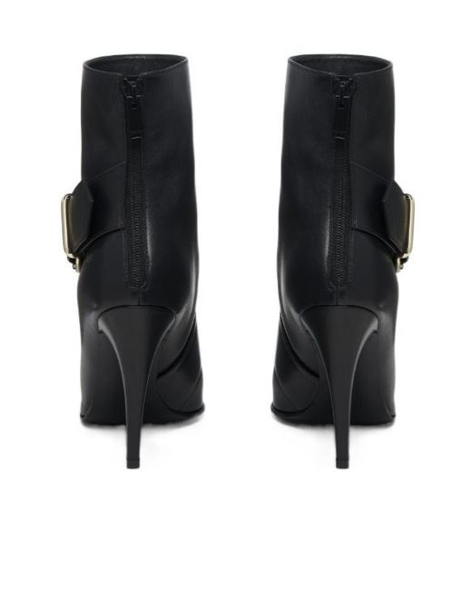 McQueen Black Heron Buckle Boots