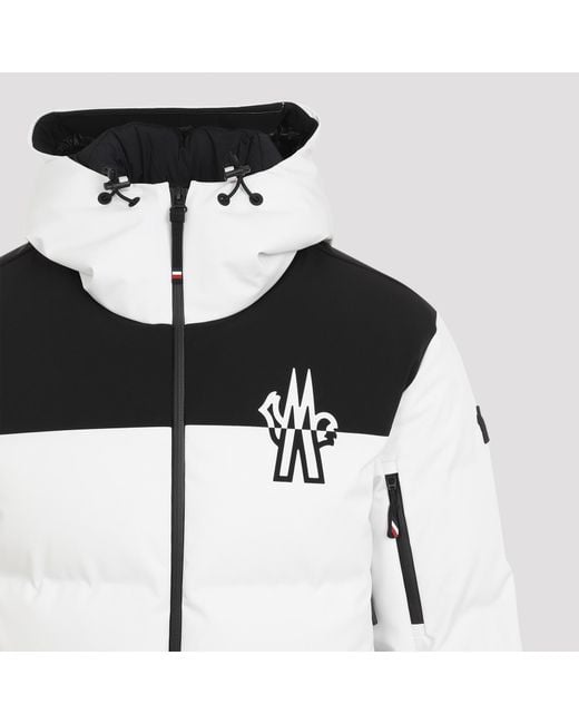 Moncler White Grenoble Curtis Zip-Up Padded Jacket for men