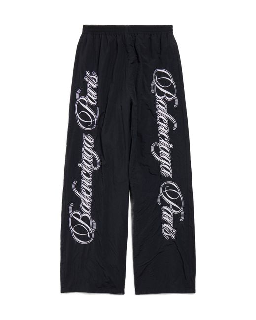 Balenciaga Black Drawstring Reversible Sweatpants for men