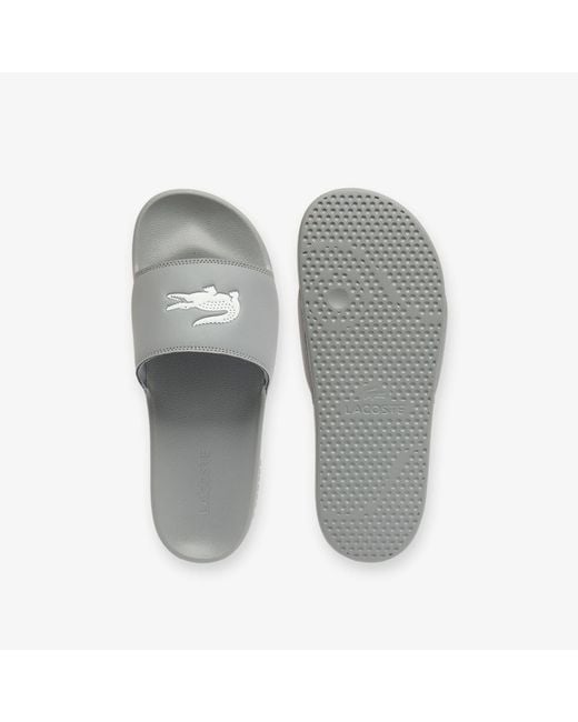 Lacoste Gray Pool Slippers for men