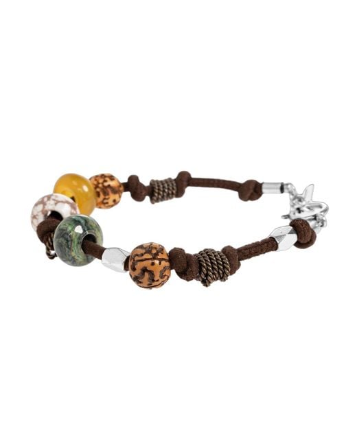 Isabel Marant White Stones Detailed Bracelet for men