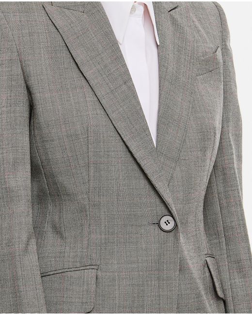 McQueen Gray Button Suit Jacket