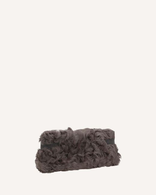Brunello Cucinelli Brown Monili Embellished Clutch Bag