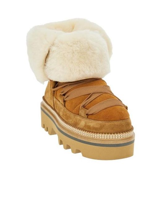 Hogan Natural H675 Lace-Up Boots