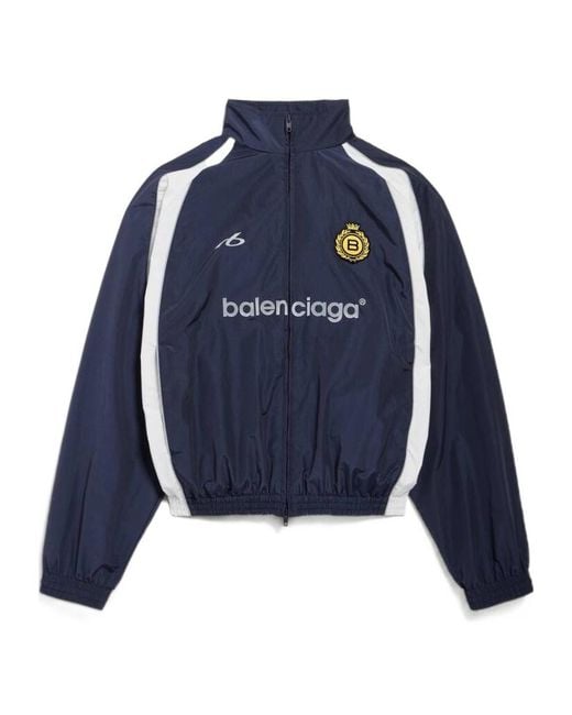 Balenciaga Blue Soccer Tracksuit Jacket for men