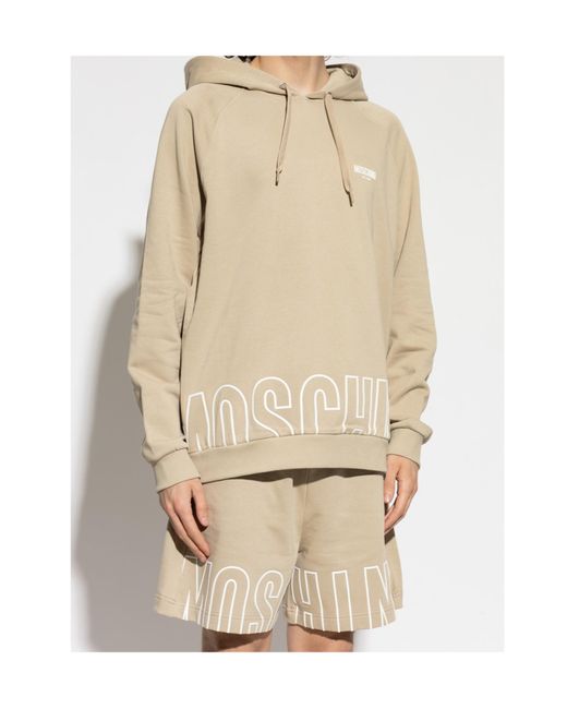 Moschino Natural Active Logo Hoodie for men