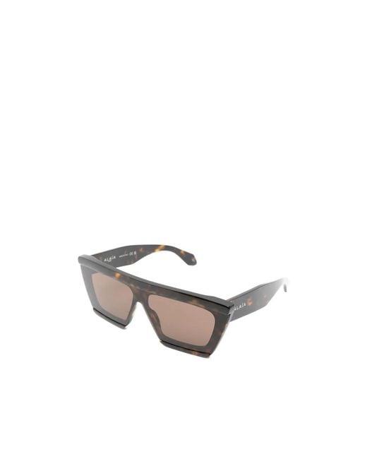 Alaïa Multicolor Alaïa Rectangular Acetate Sunglasses