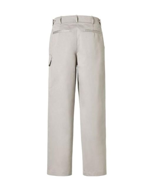 Fendi Gray Straight-Leg Cargo Trousers for men