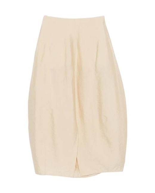 Totême Natural Totême Slit-Detailed Midi Skirt