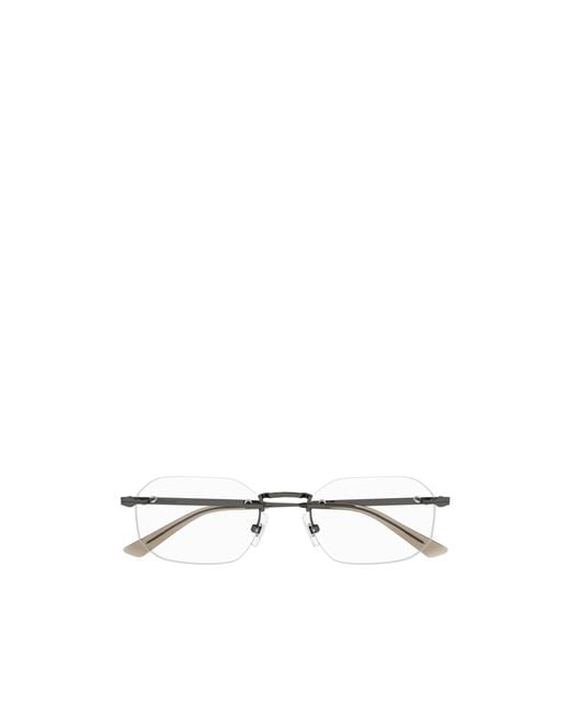 Montblanc Multicolor Rectangle Frame Glasses for men