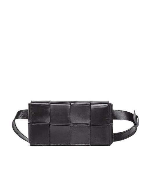Bottega Veneta Black Mini Cassette Belt Bag for men