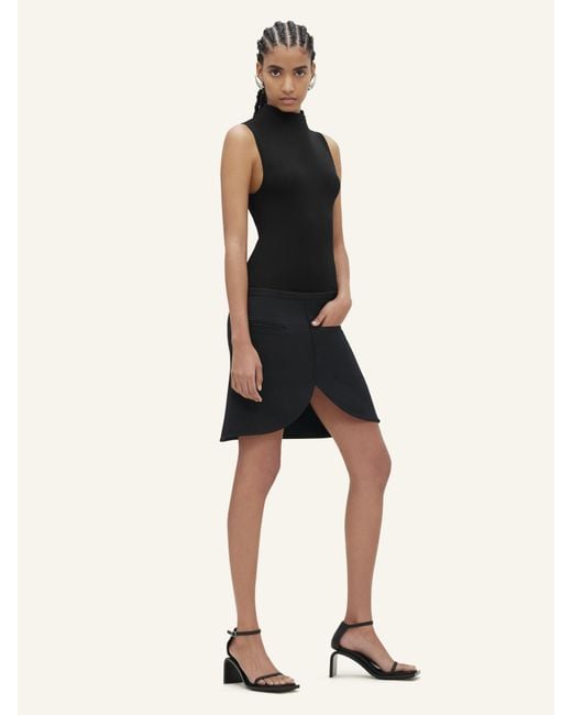Courreges Black Sleeveless Bodysuit