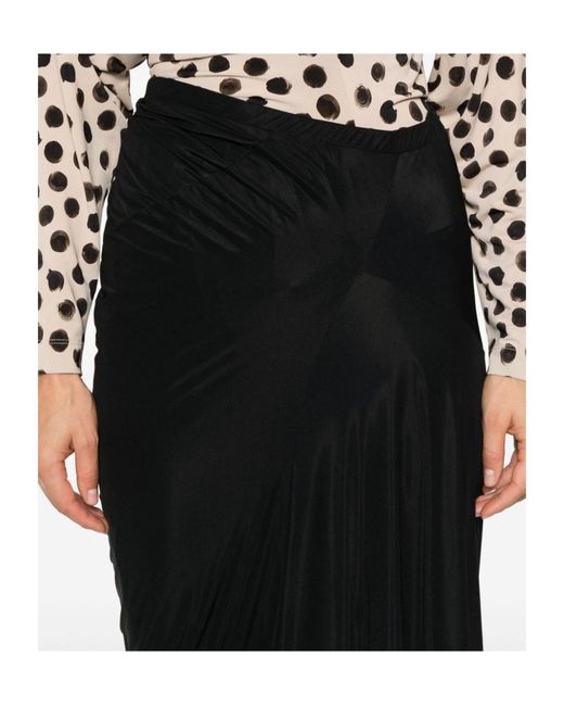 Dries Van Noten Black Asymmetrical Skirt