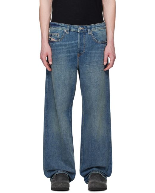 DIESEL Blue 2001 D-Macro Relaxed Jeans for men
