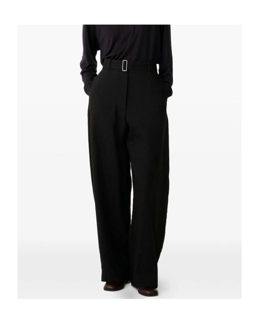 Studio Nicholson Black Belt Trousers
