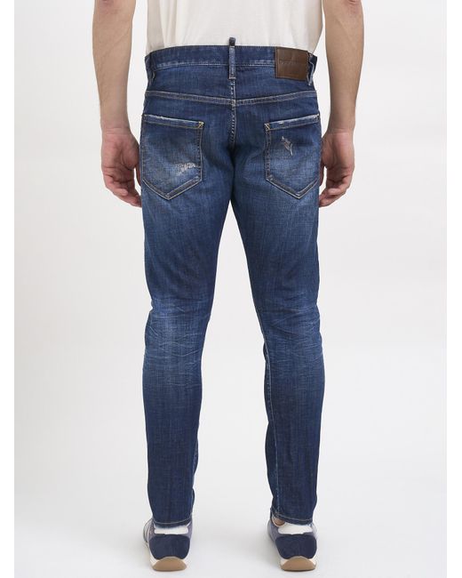 DSquared² Blue Skinny Jeans for men