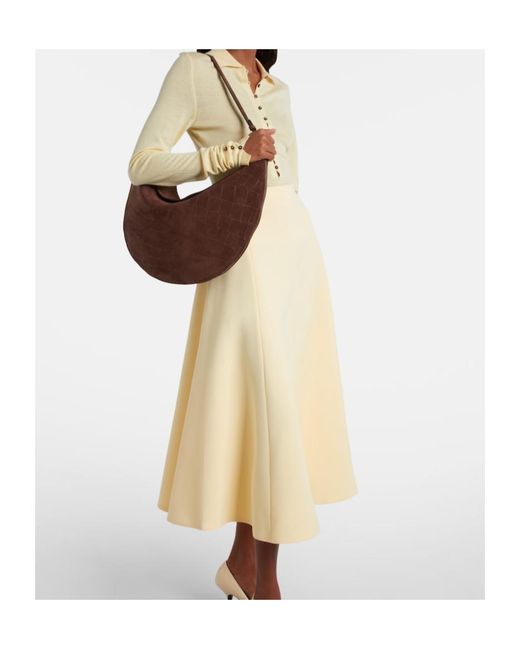 Jacquemus Brown Le Calisso Medium Suede Shoulder Bag