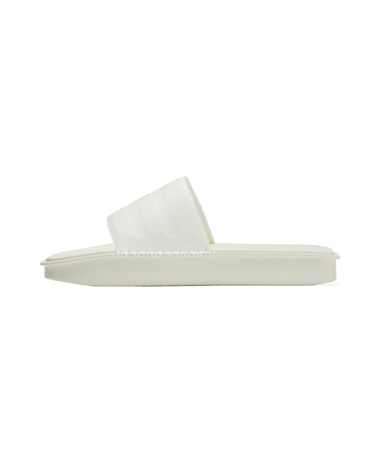 Y-3 White Water Square Toe Slides