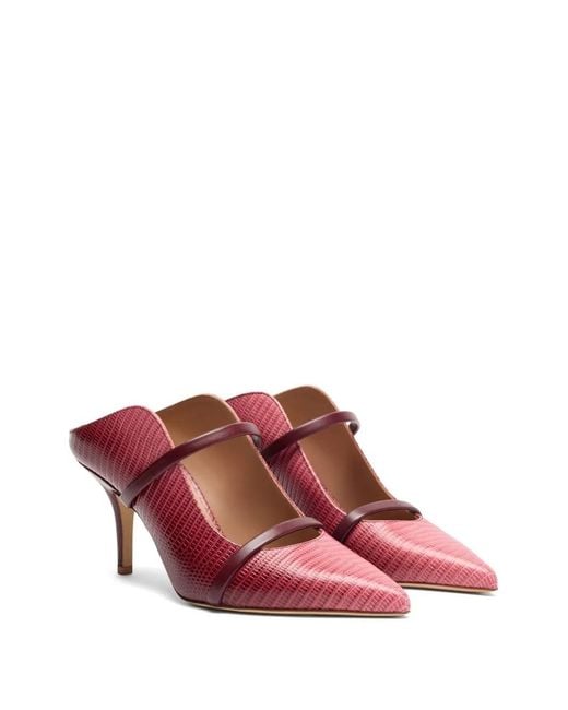 Malone Souliers Purple Maureen Gradient-Effect Leather Mules