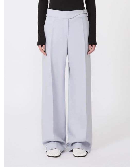 Sportmax White Belt Loop Casual Pants