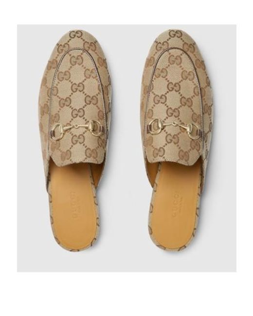 Gucci White Princetown Slippers