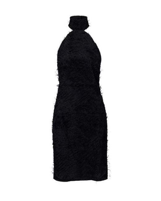 Courreges Black Halter Neck Dress
