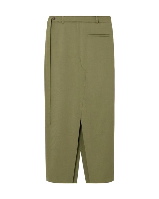 Rohe Green Belt Loop Midi Skirt
