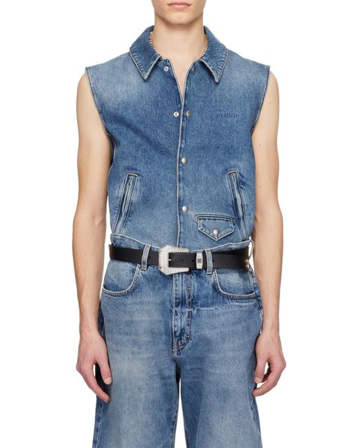 Givenchy Blue Denim Vest for men