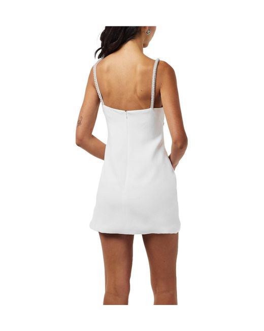 Self-Portrait White Bow Mini Dress