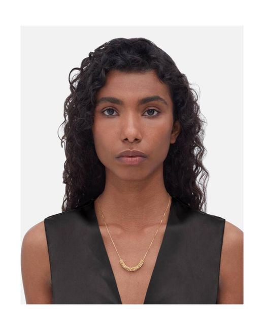 Bottega Veneta White Bubble Necklace