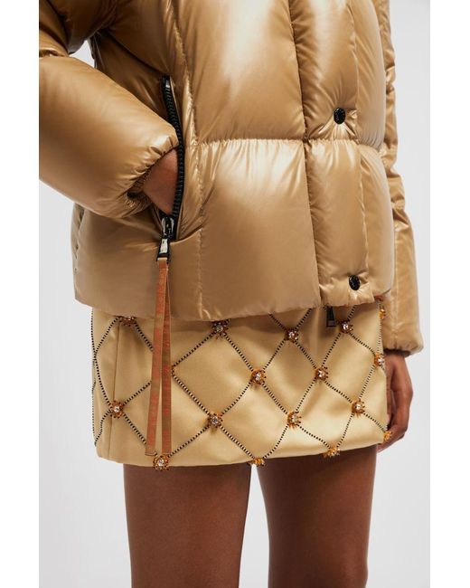 Moncler Brown Parana Hooded Puffer Jacket