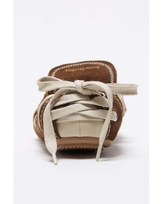 Acne Brown Suede Lace-Up Shoes